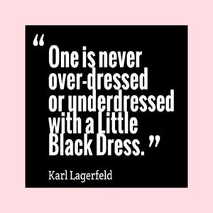 A little black dress is never wrong. ♥️